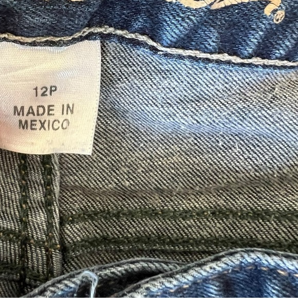 Eddie Bauer Curvy Straight Leg Specially Dyed Jeans Sz 12 - Picture 9 of 11